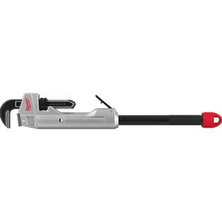 MW 10 in. Aluminum Pipe Wrench with Power Length Handle with Al. Cheater Wrench (2-Piece) 48-22-7213-48-22-7318