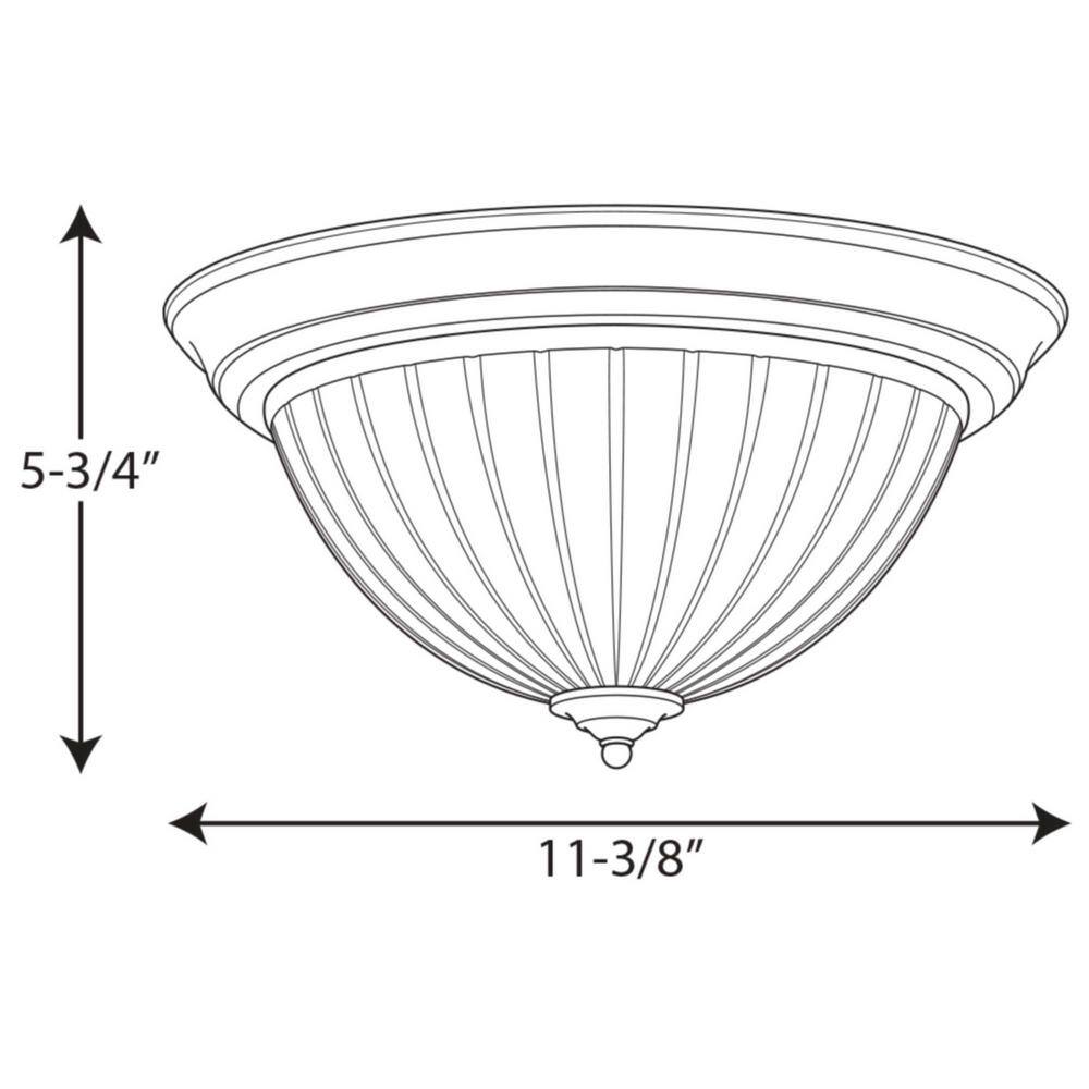 Progress Lighting 11.375 in. 1-Light White Integrated LED Flush Mount P2304-3030K9