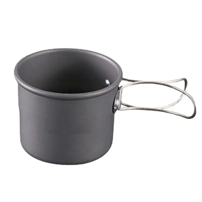 Multifunctional Outdoor folding aluminum camping mug portable  foldable for hiking