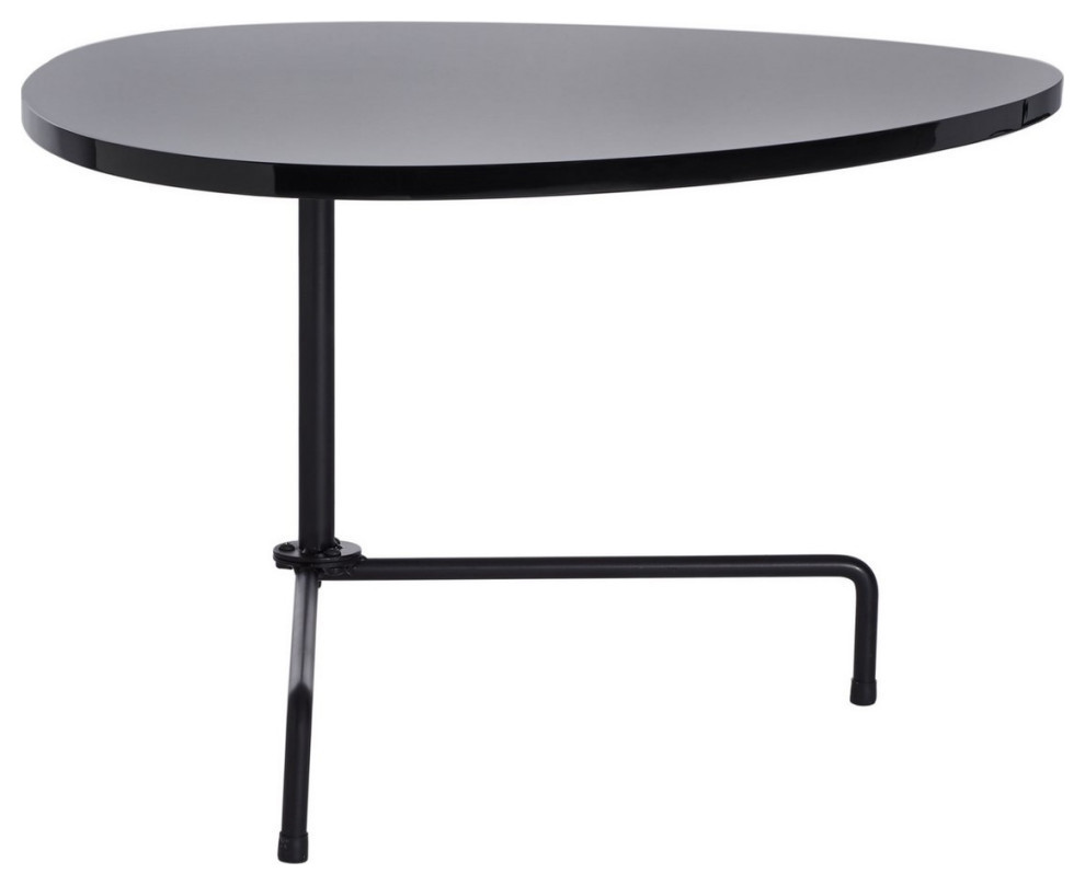 Ryley Tripod Coffee Table  Black Lacquer/Black   Industrial   Coffee Tables   by Rustic Home Furniture Deco  Houzz