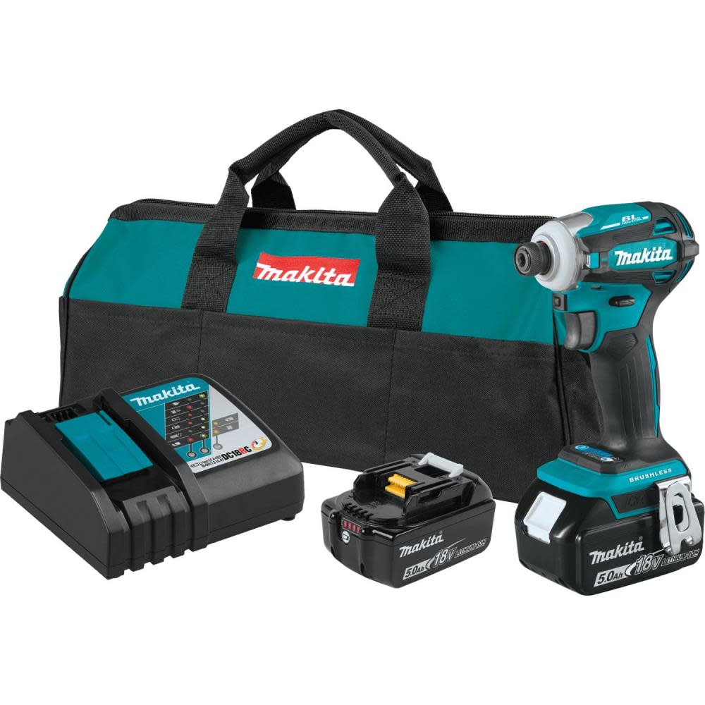 Makita 18V LXT Quick-Shift Mode 4-Speed Impact Driver Kit XDT19T from Makita