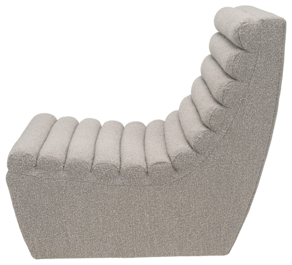 Boucl√© Taupe Accent Chair  Liang  ampEimil Limberg   Transitional   Armchairs And Accent Chairs   by Oroa   Distinctive Furniture  Houzz