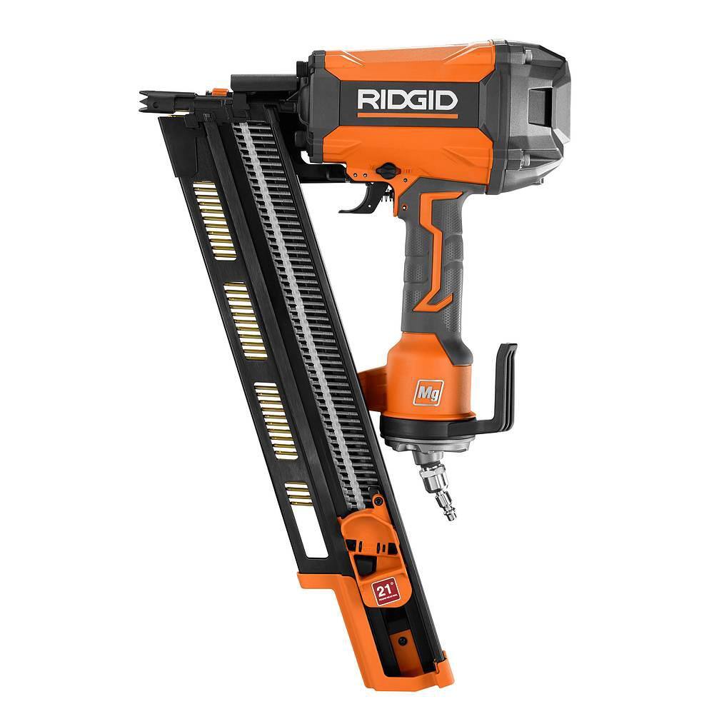 RIDGID Pneumatic 18-Gauge 2-18 in. Brad Nailer and 21-Degree Round Head Framing Nailer R213BNF-R350RHF