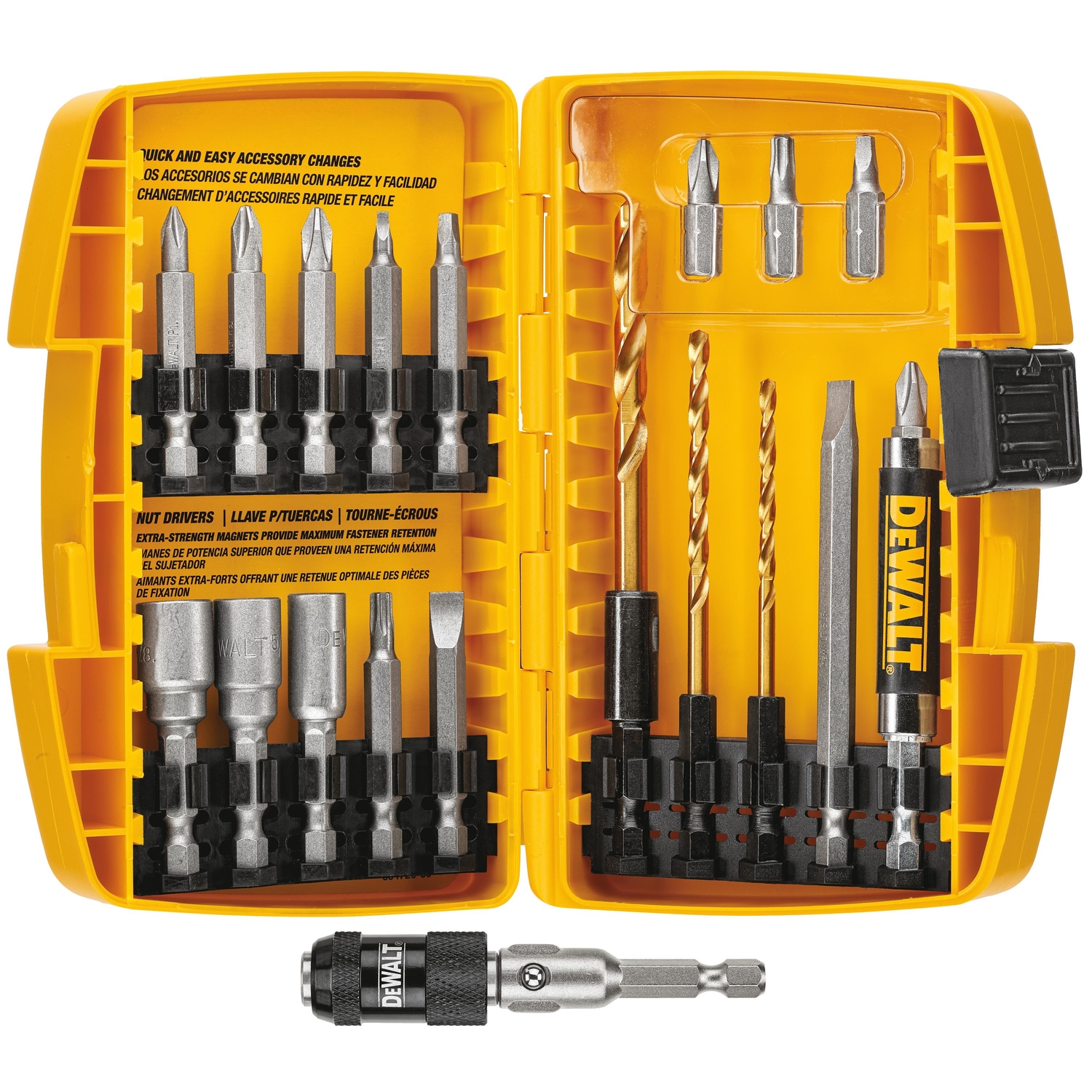 DW Rapid Load Steel Drill Bit Set 20 pc