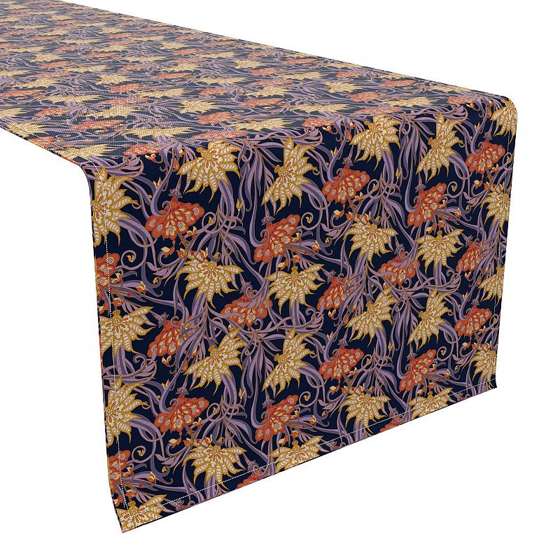 Table Runner， 100% Cotton， 16x90， Floral 27