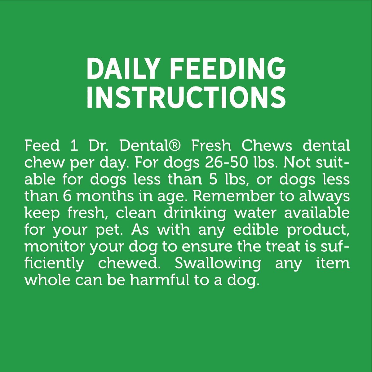 Dr. Dental Fresh Chews Medium Dental Dog Treats