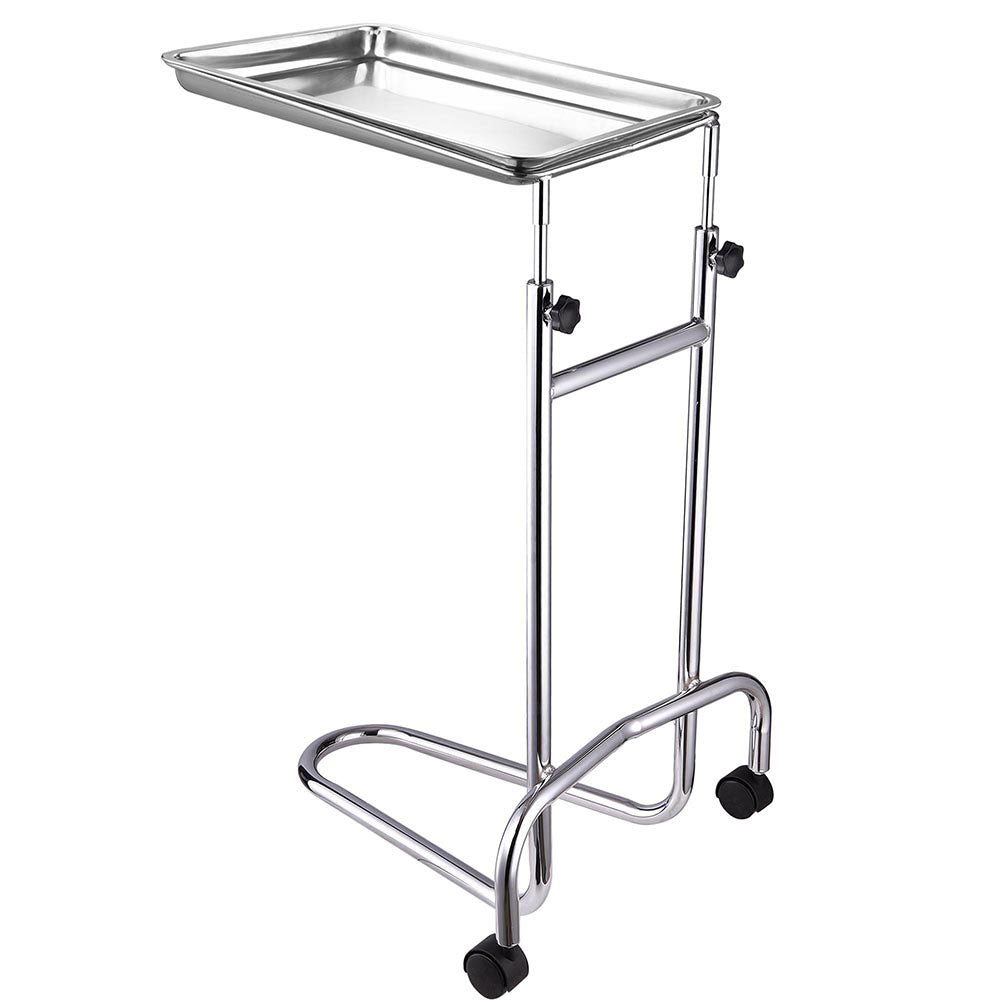 Yescom Mayo Stand Foot Operated Medical Equipment Double Post