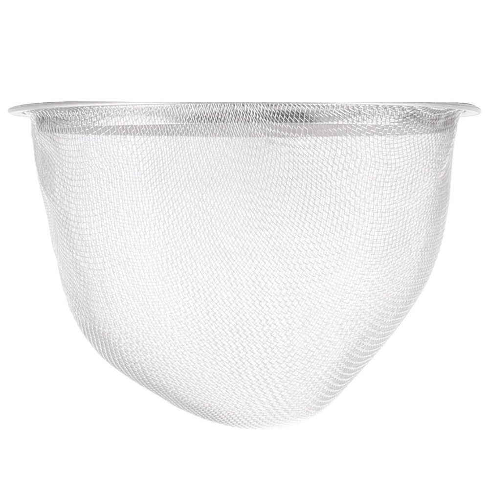 Tea Leaf Spice Round Wire Mesh Teapot Filter Strainer 85mm Dia 60mm Depth 8pcs   Silver Tone