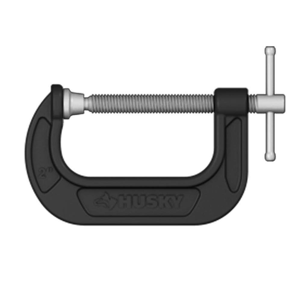 Husky 2 in. Drop Forged C-Clamp 97890