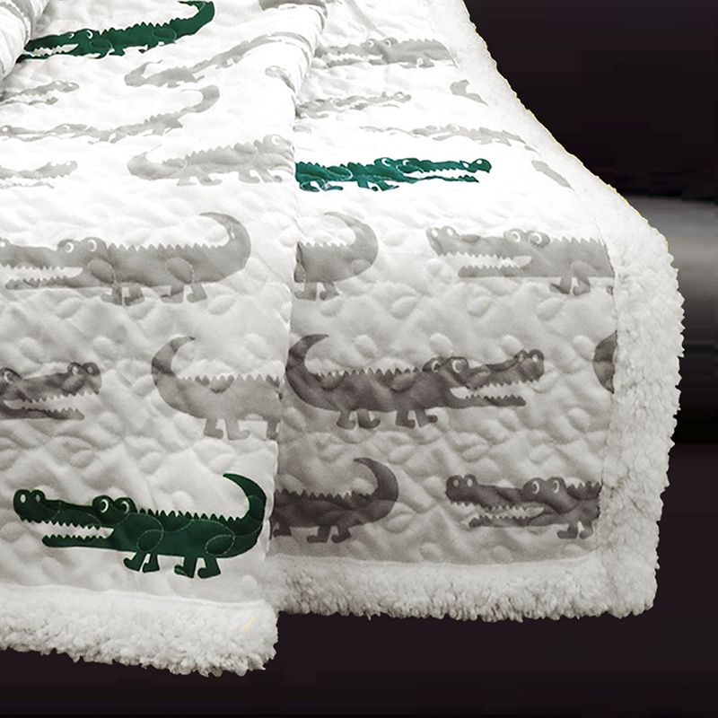 Lush Decor Alligator Throw