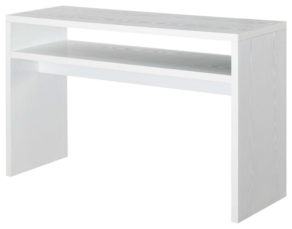 Northfield Deluxe Console Table With Shelf   Transitional   Console Tables   by VirVentures  Houzz