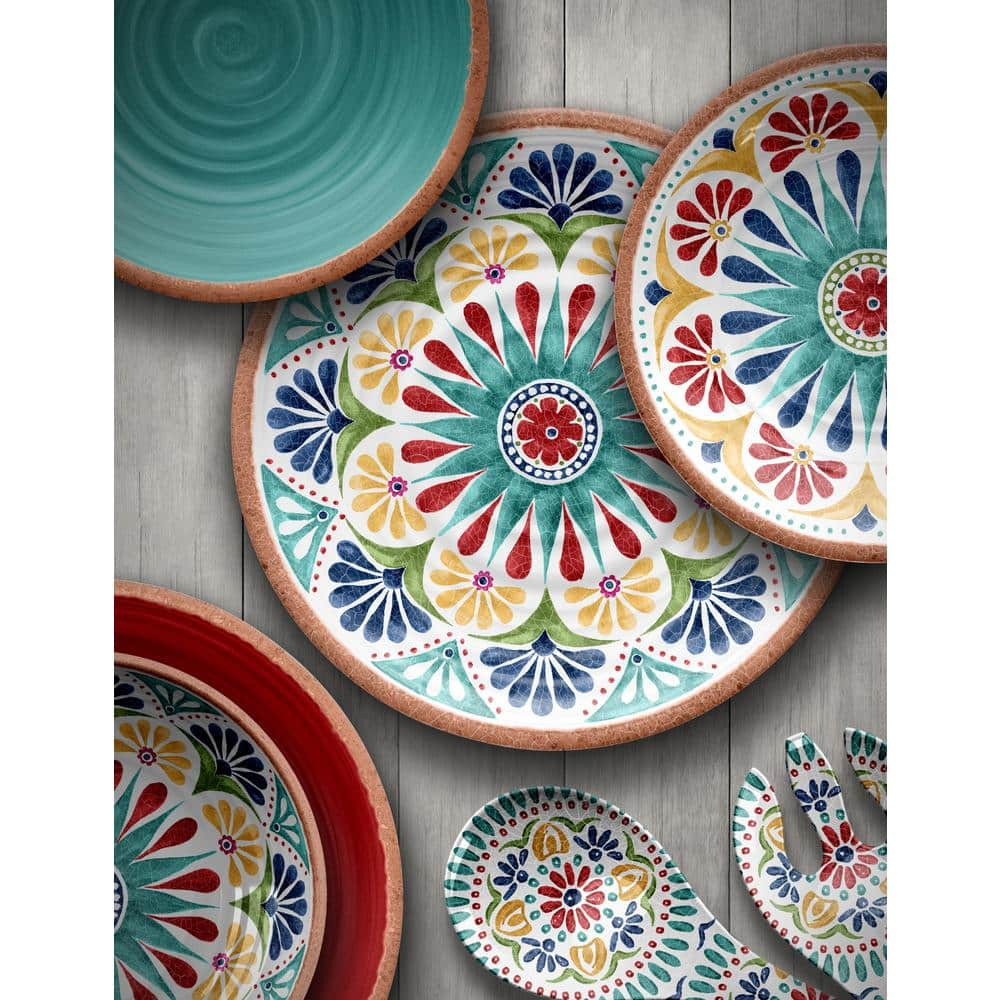 TarHong Rio Medallion Melamine Dinner Plate (Set of 6) PAN1105DPMB