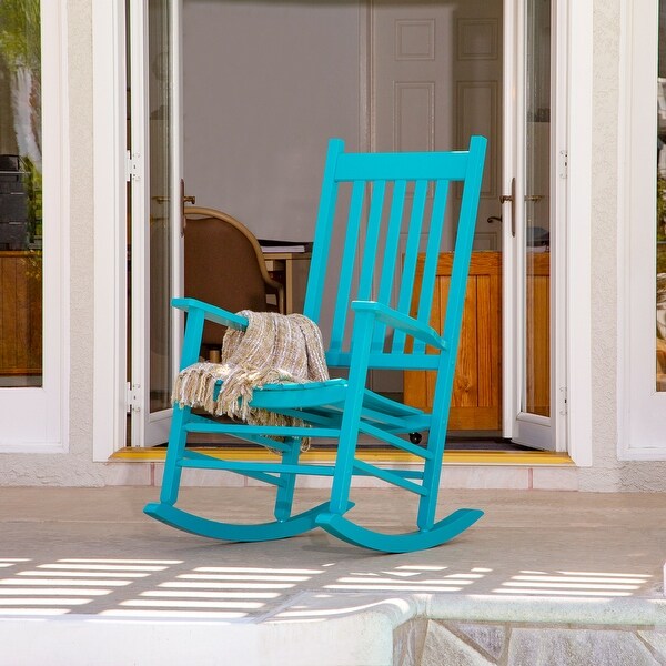 Porch and Den Steeplechase Genuine Hardwood Rocking Chair