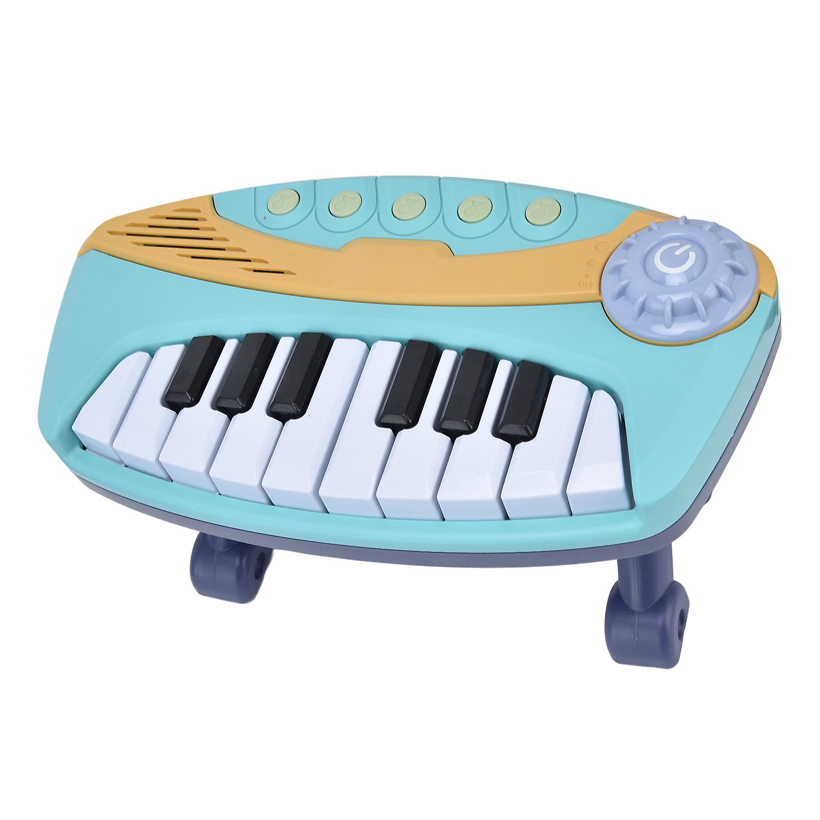 Baby Piano Toy Musical Piano Toys Educational Instruments With Light Sound For Infant Toddlersblue