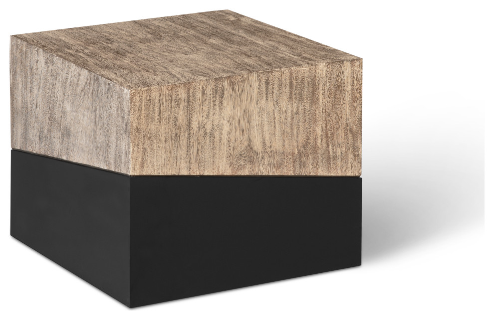 Geometry Side Table  Gray Stone   Contemporary   Side Tables And End Tables   by Phillips Collection  Houzz