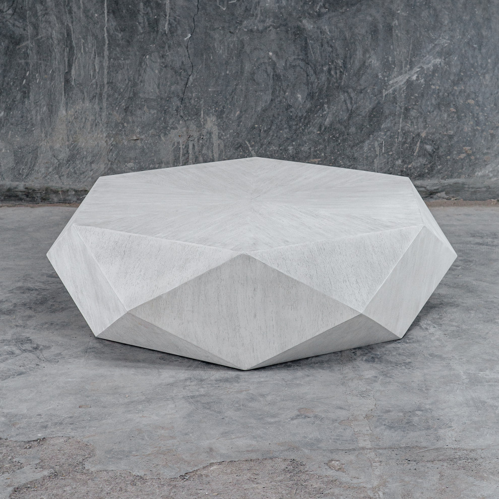 Uttermost Volker White Coffee Table   Modern   Coffee Tables   by Zin Home  Houzz