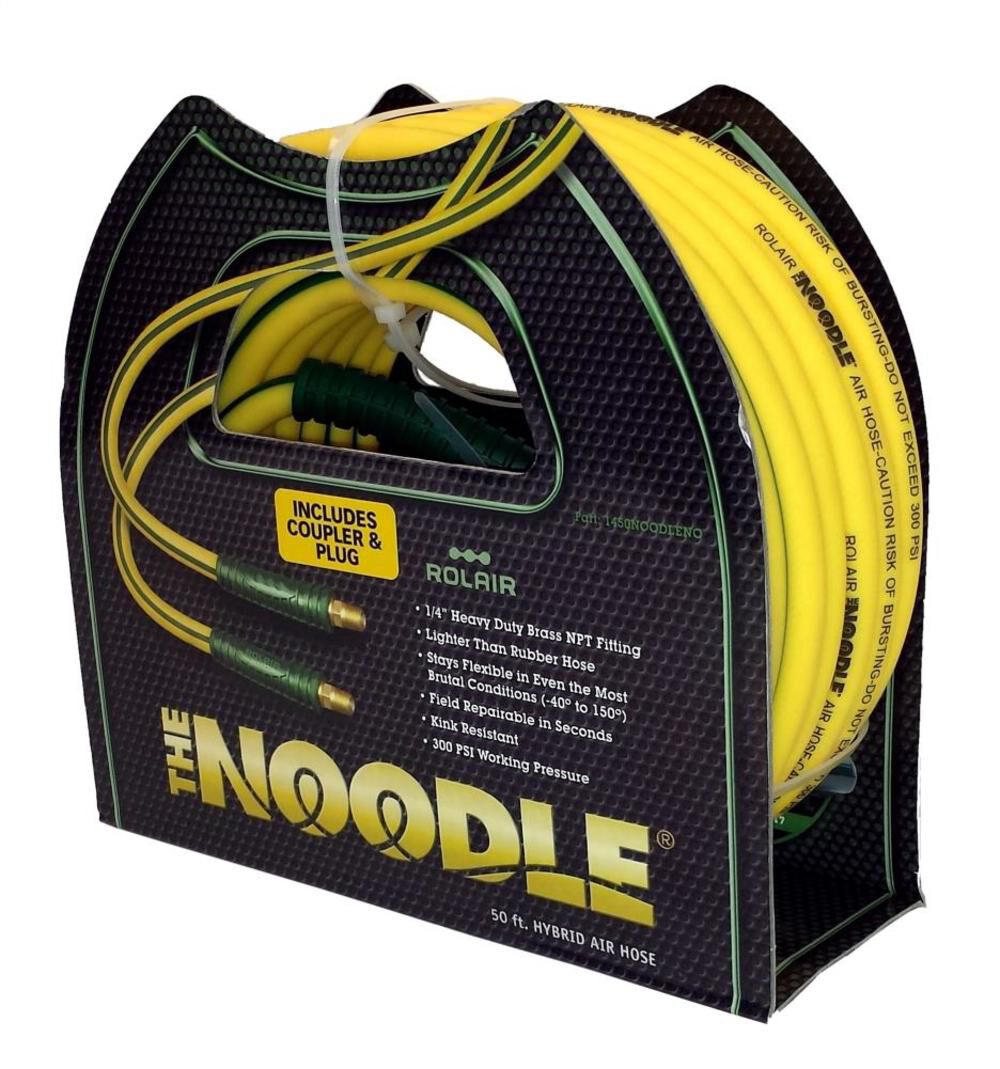 Rolair 3/8 In. x 50 Ft. Noodle Air Compressor Hose (incl. 1/4