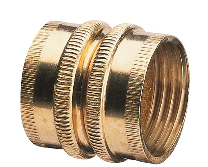 Gilmour Double Female Swivel Brass Connector Thread Size 3/4