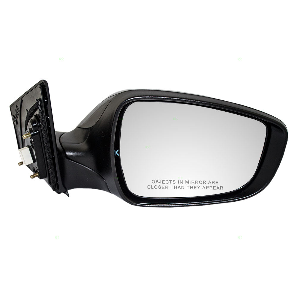 Brock Replacement Passengers Power Side View Mirror Heated Compatible with Elantra 87620-3Y100