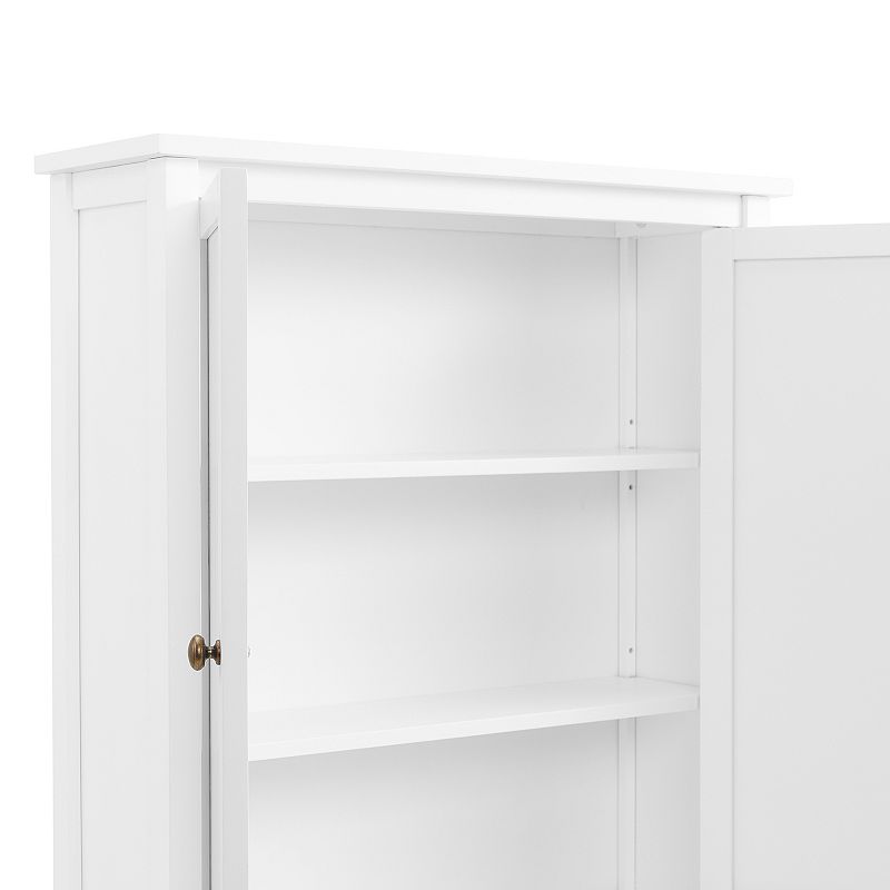 Bolton Dover Over Toilet Hutch with 2 Doors and Towel Rod