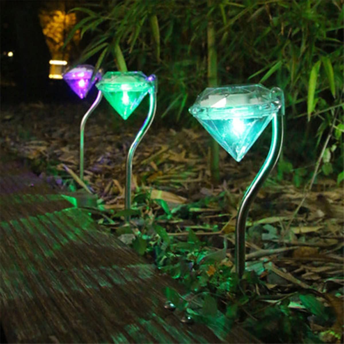 Set Of 4 Solar Led Garden Lights In Stainless Steel - For The Home The Yard The Lawn - Waterproof - Garden Decoration