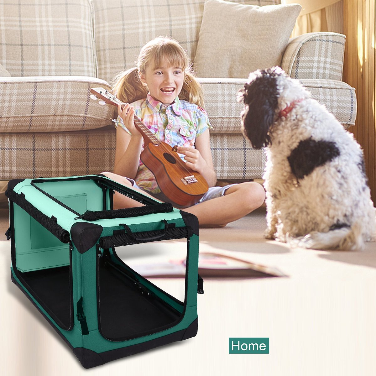 Ownpets 4 Door Folding Portable Dog Crate