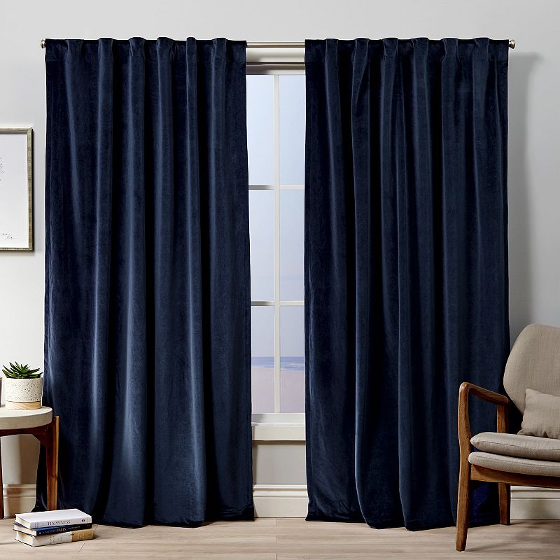 Exclusive Home 2-pack Velvet Heavyweight Hidden Tab Top Window Curtains