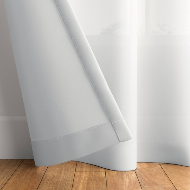 1pc Sheer Window Curtain Panel White