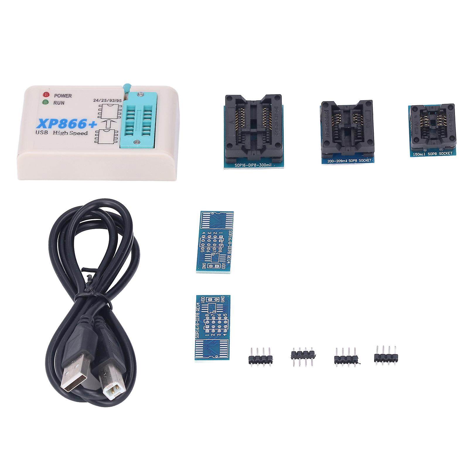 High Speed Programmer Kit Spi Flash Eeprom For 24 25 93 Bios 25t80 Burn Offline + Xp866