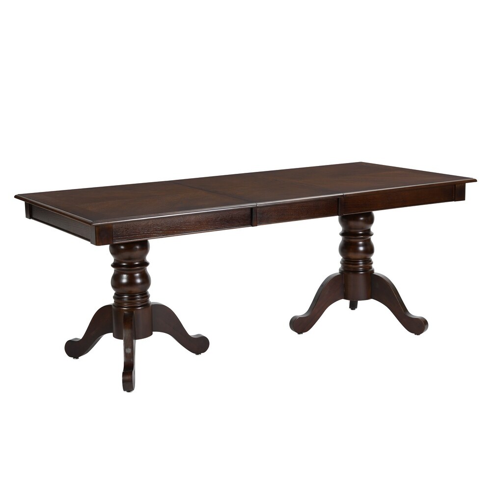 Homy Casa Zaim Traditional American Style Extendable Dining Table for