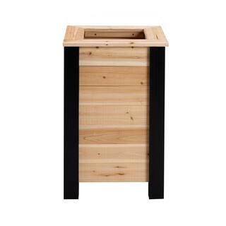 Outdoor Essentials Haven 18 in. x 18 in. x 27 in. Square Tall Cedar Planter Box 508740