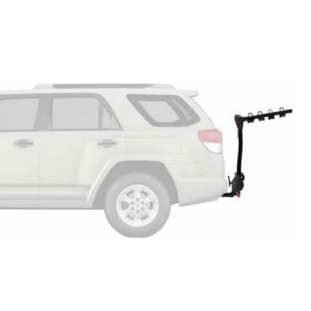 Yakima Fullswing Premium 4 Bike 150 Pound Capacity Swing Away Hitch Steel Bike Rack With Autopin Zipstrips Padded Arms And Sks Locks Black