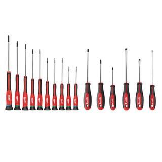 MW 16-Piece Screwdriver Set with Precision Screwdrivers 48-22-2612-48-22-2706