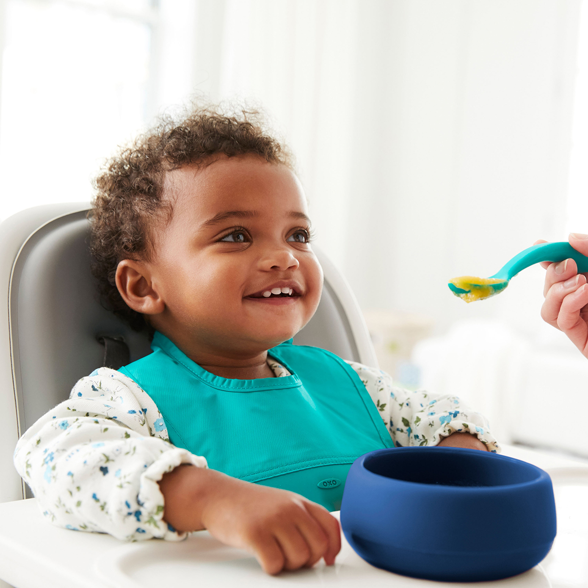 OXO Tot Pink Silicone Bowl