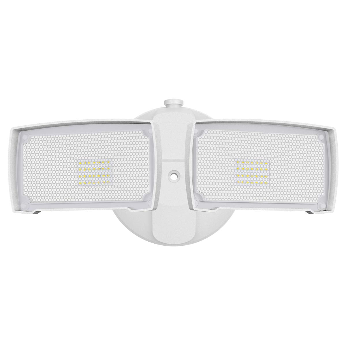 LEPOWER 3000 Lumen LED Flood Light Outdoor， 28W， Switch Controlled， 2 Heads， 5500K， IP65 Waterproof for Garage， Yard， Patio， White