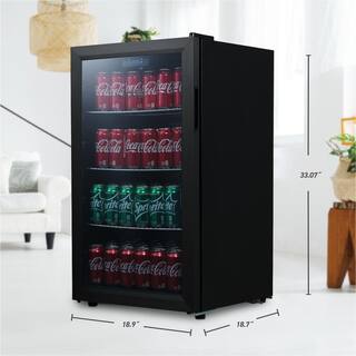 Commercial Cool 18 .9 in. 109 (12 oz.) Can Digital Beverage Cooler CCB109GB