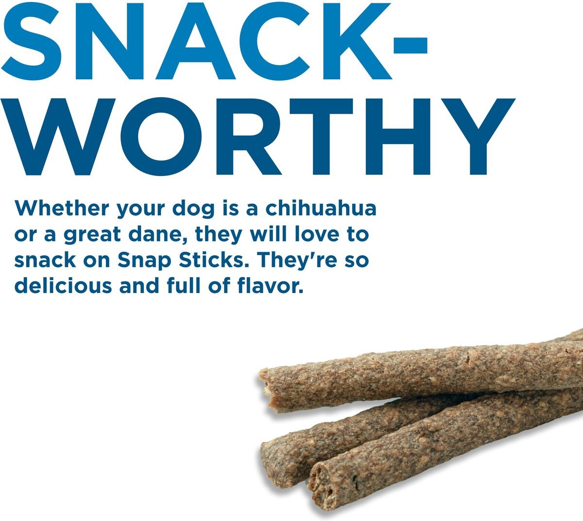 Best Bully Sticks Snap Sticks Natural Crunchy Treats， 25 count