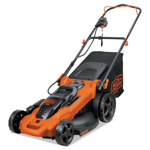 Black amp Decker Cm2043c 40v Max Brushed Lithium ion 20 In Cordless Lawn Mower Kit With 2 Batteries 2 Ah