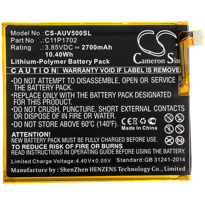 Asus A009 V500KL ZenFone V Live ZenFone V Live LTE Replacement Battery BatteryClerkcom Mobile Phone