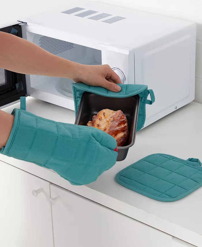 Cannon 9-Piece Multi Pack - 1 Oven Mitt 2 Pot Holders 4 Dishcloths 2 Kitchen Towels