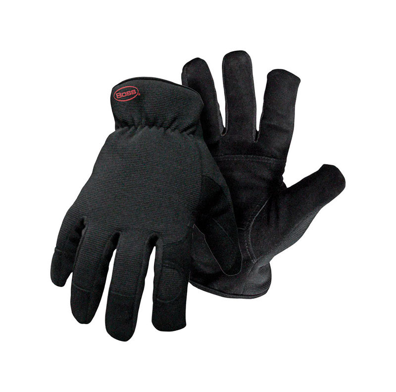 Boss Guard Men\u0027s Indoor/Outdoor Insulated Mechanic\u0027s Glove Black M 1 pair