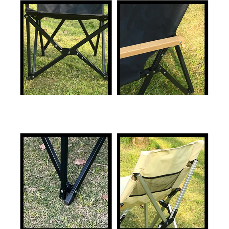 Entai Outdoor Lightweight stool Camp adjustable Portable Fishing Hiking Folding Camping Picnic Beach Chair