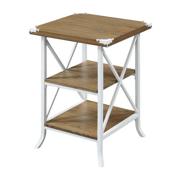 Carbon Loft Brookline 2-shelf Rustic Industrial End Table