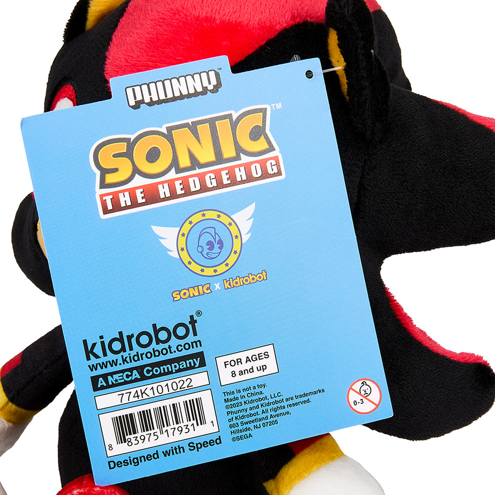 Sonic the Hedgehog Shadow Sonic Phunny Plush