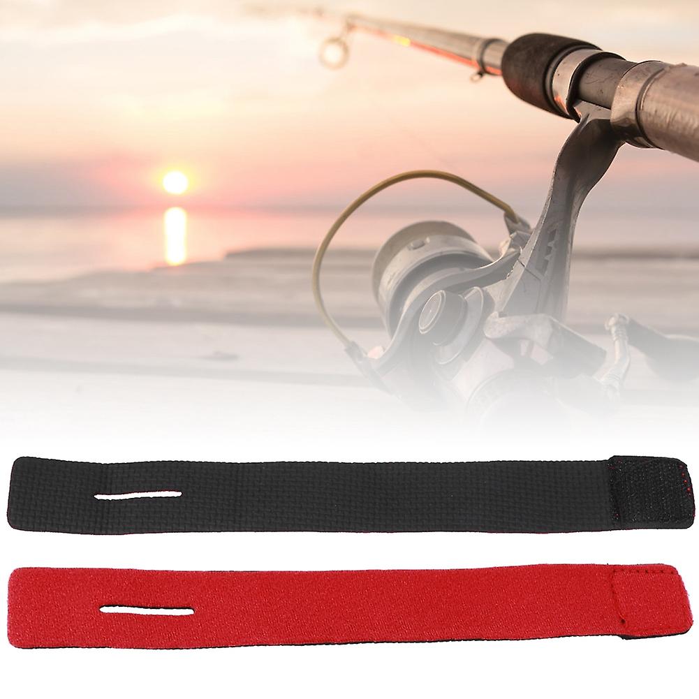 4pcs Reusable Fishing Rod Strap Strong Flexible Hook And Loop Fishing Gear Strap Rod Beltred