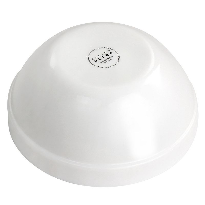 Ultra White Shadow 8 Piece Tempered Opal Glass Bowl and Lid Set in White