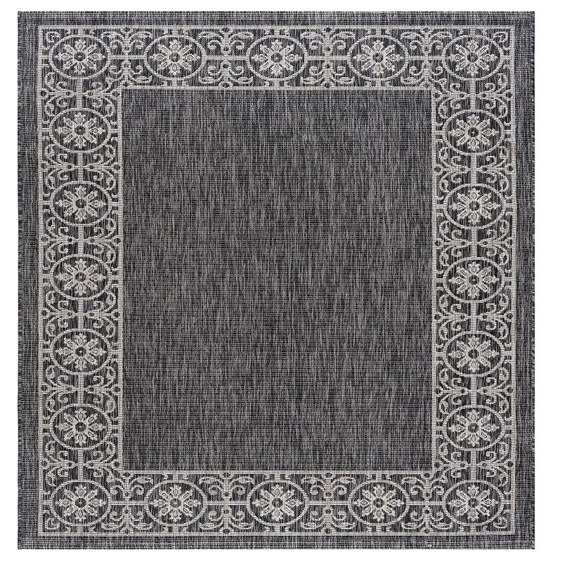 KHL Rugs Veranda Varrock Medallion Framed Indoor Outdoor Rug