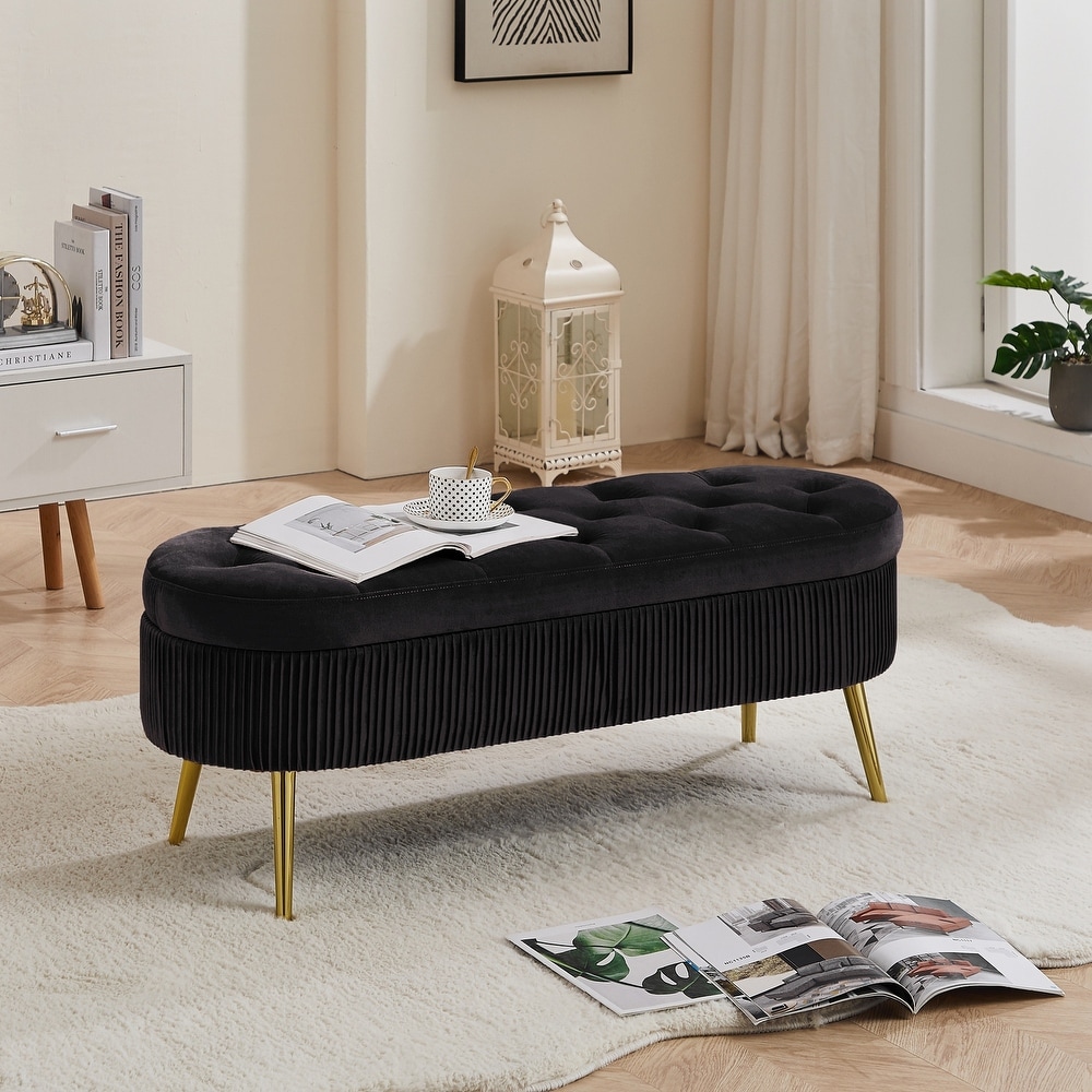 Oval Storage Bench