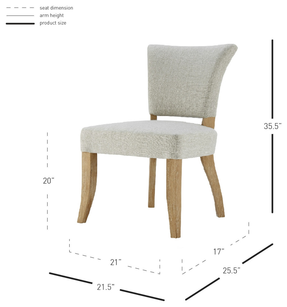 Austin Fabric Dining Side Chair   Transitional   Dining Chairs   by New Pacific Direct Inc.  Houzz