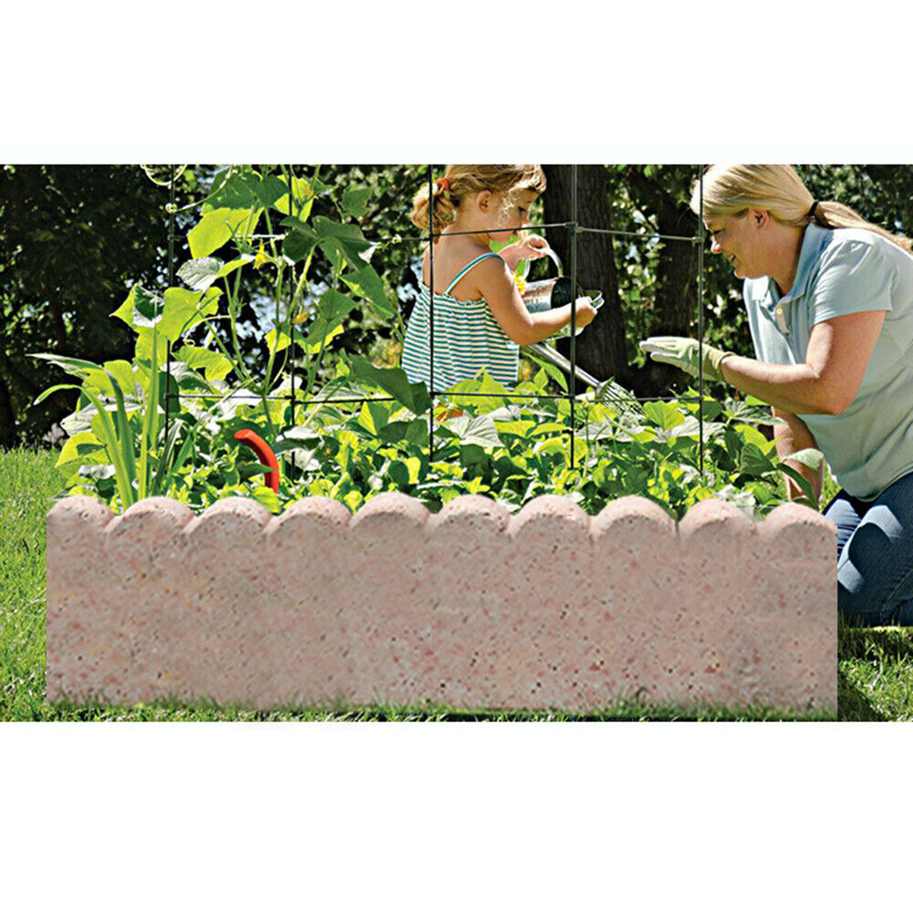 TFCFL Fence Concrete Mold Plastic DIY Concrete Brick Edging Mold for Vegetable Garden Pond